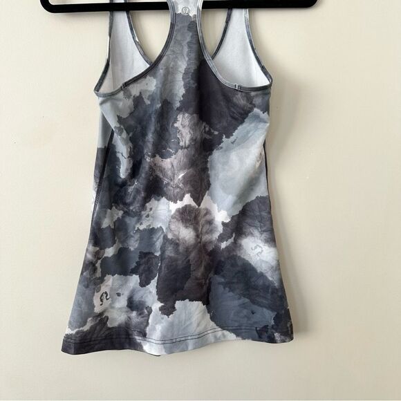 Lululemon-Rare Cool Racerback-White Coal Tinted Canvas Super - Picture 7 of 9
